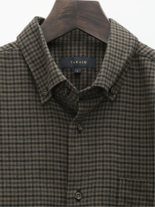 ストレッチ+ウォーム ボタンダウン長袖シャツ