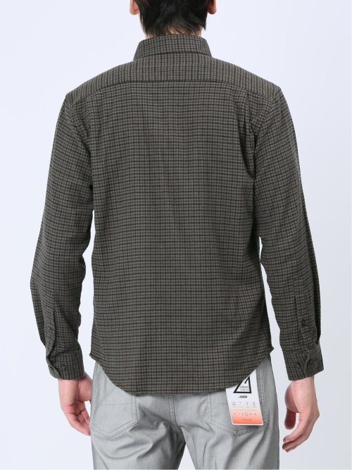 ストレッチ+ウォーム ボタンダウン長袖シャツ