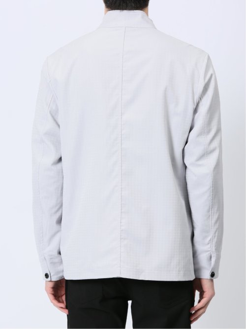 ストレッチ 千鳥ジャガード スタンドシャツアウター