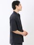 軽量 ストレッチ ナイロン混 半袖 シャツ セットアップ可能 メンズ