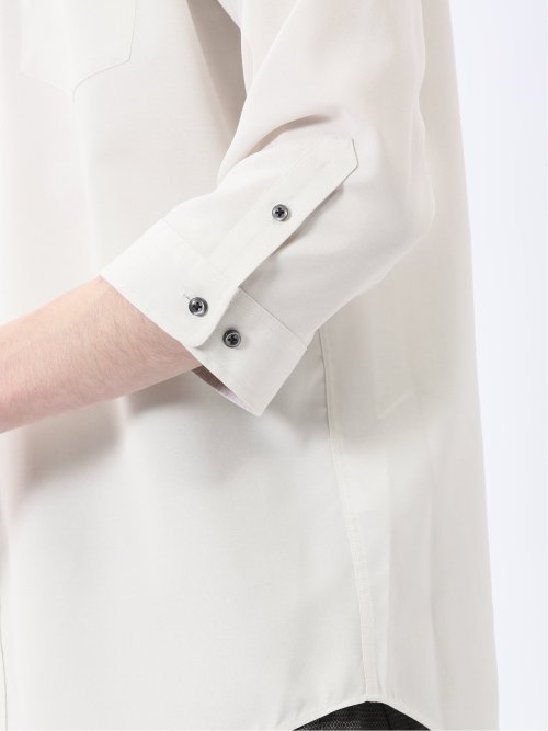 TechLinen レギュラーカラー 7分袖シャツ