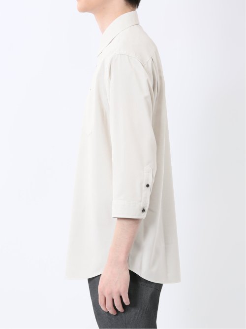 TechLinen レギュラーカラー 7分袖シャツ