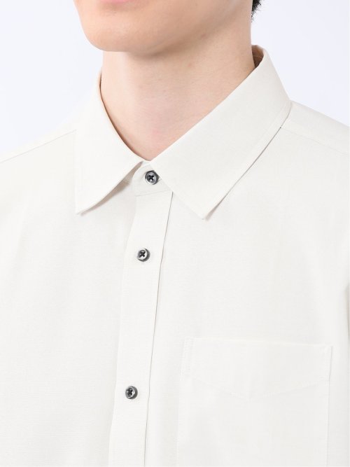 TechLinen レギュラーカラー 7分袖シャツ