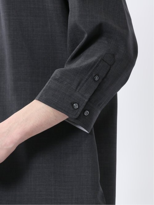 TechLinen プルオーバー 7分袖シャツ