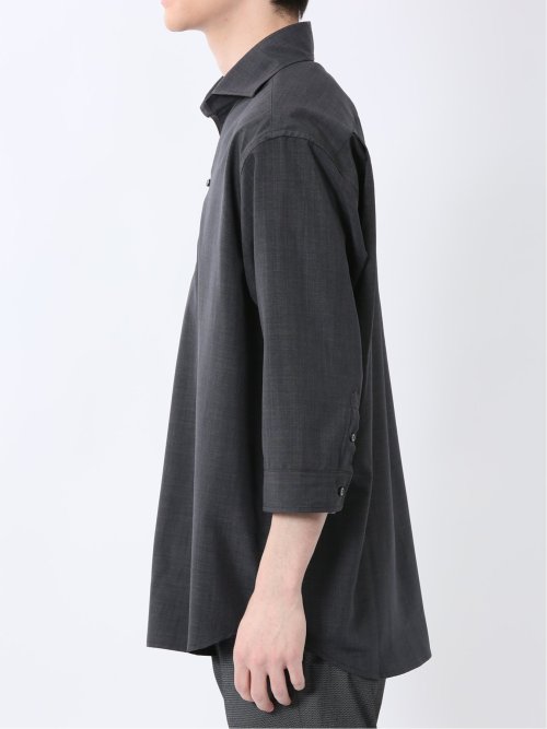 TechLinen プルオーバー 7分袖シャツ