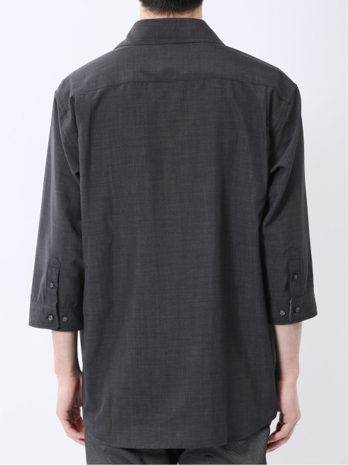 TechLinen プルオーバー 7分袖シャツ