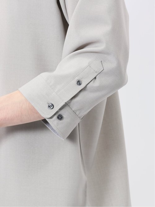 TechLinen プルオーバー 7分袖シャツ