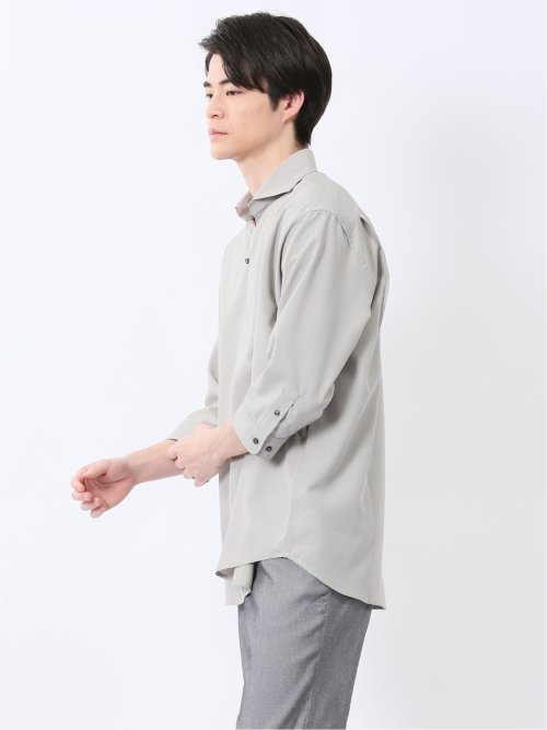 TechLinen プルオーバー 7分袖シャツ