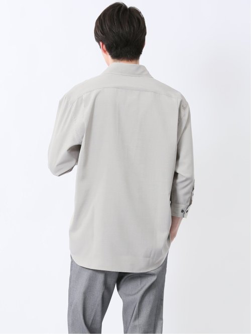 TechLinen プルオーバー 7分袖シャツ