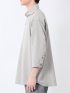 TechLinen プルオーバー 七分袖シャツ ベージュ メンズ