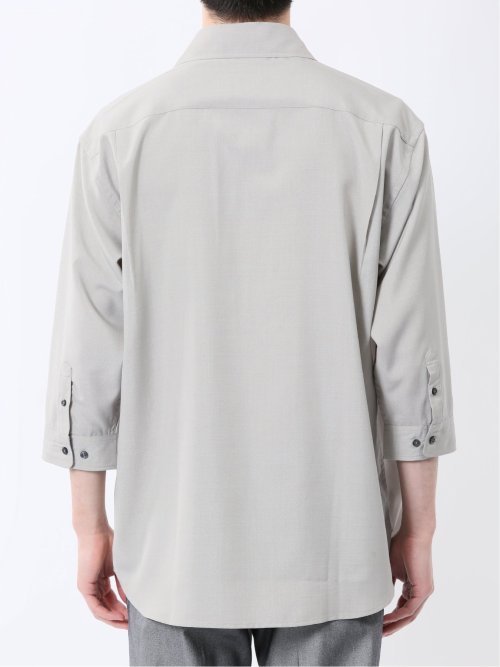 TechLinen プルオーバー 7分袖シャツ