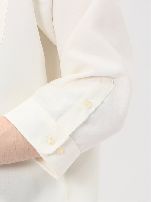 TechLinen ボタンダウン 7分袖シャツ
