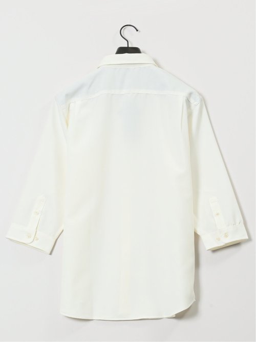 TechLinen ボタンダウン 7分袖シャツ