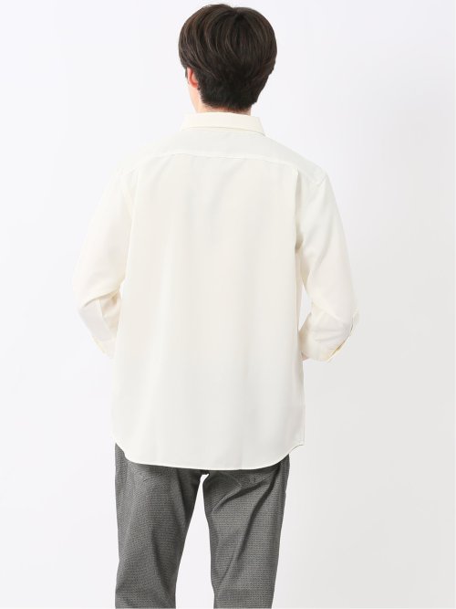 TechLinen ボタンダウン 7分袖シャツ