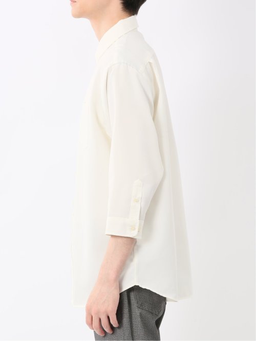 TechLinen ボタンダウン 7分袖シャツ