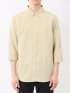 TechLinen ボタンダウン 7分袖シャツ