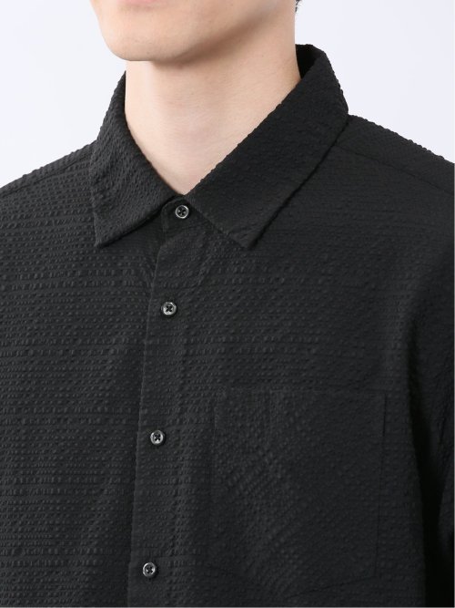 サッカーチェック レギュラーカラー7分袖シャツ