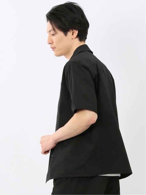 軽量 ドライ サッカー オープンカラー 半袖 シャツ(セットアップ可能)