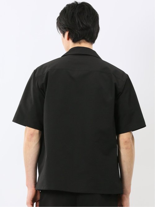 軽量 ドライ サッカー オープンカラー 半袖 シャツ(セットアップ可能)