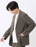 軽量 ストレッチ ナイロン混 2ボタン ジャケット(セットアップ可能)