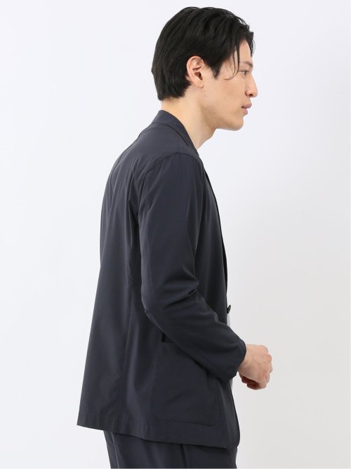 軽量 ストレッチ ナイロン混 2ボタン ジャケット(セットアップ可能)