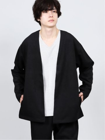カルゼ起毛 シャツカーディガン(セットアップ可能)