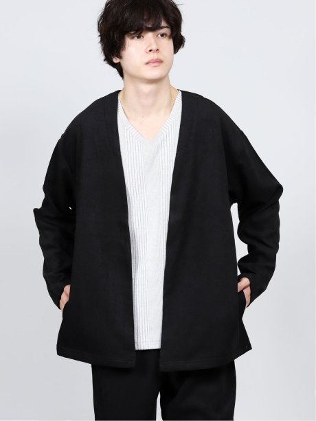 カルゼ起毛 シャツカーディガン(セットアップ可能)