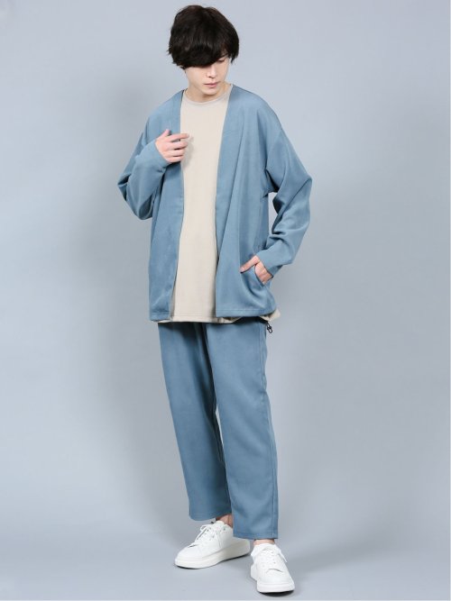 カルゼ起毛 シャツカーディガン(セットアップ可能)