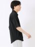 接触冷感 ストレッチ イージーケア ジャガード レギュラーカラー 半袖 シャツ