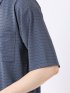 接触冷感 ストレッチ イージーケア ジャガード レギュラーカラー 半袖 シャツ