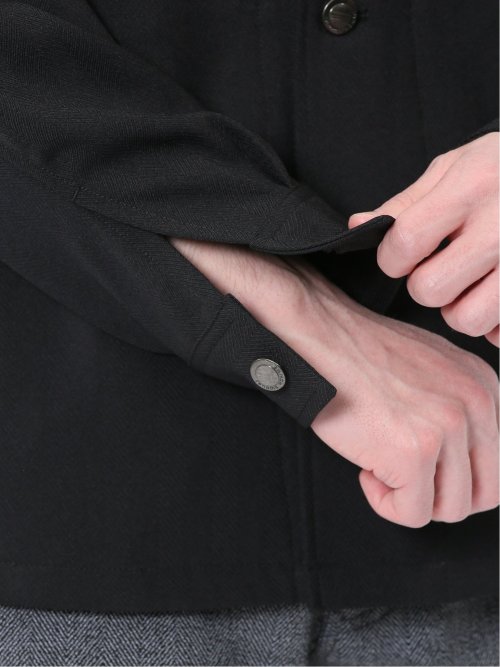 ストレッチヘリンボン シャツアウター