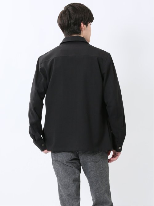 ストレッチヘリンボン シャツアウター