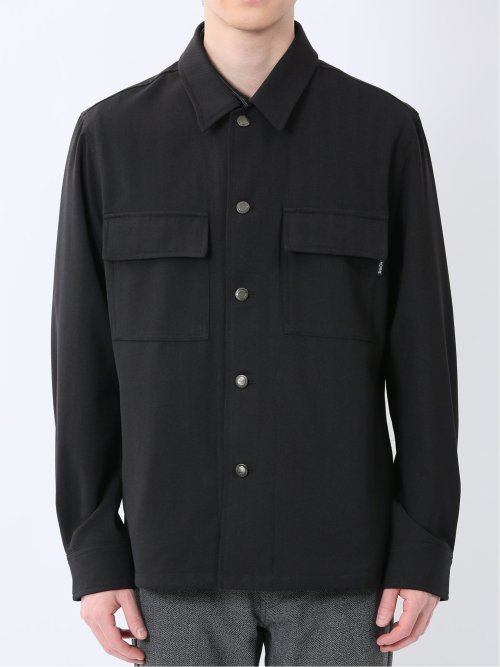 ストレッチヘリンボン シャツアウター