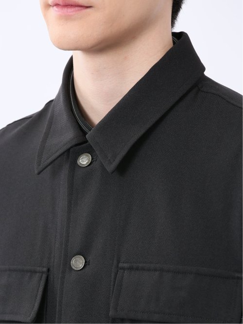 ストレッチヘリンボン シャツアウター