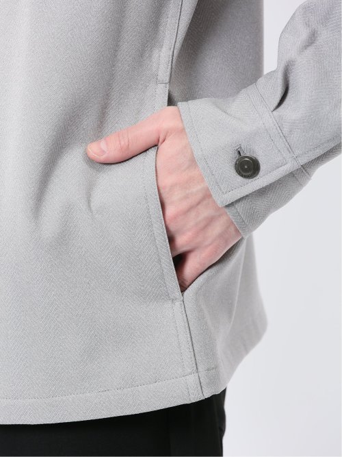 ヘリンボン シャツアウター