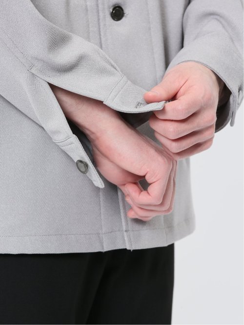 ヘリンボン シャツアウター