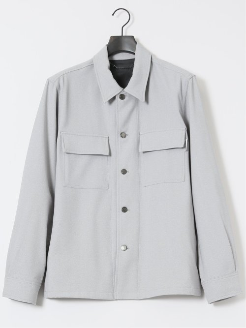 ヘリンボン シャツアウター