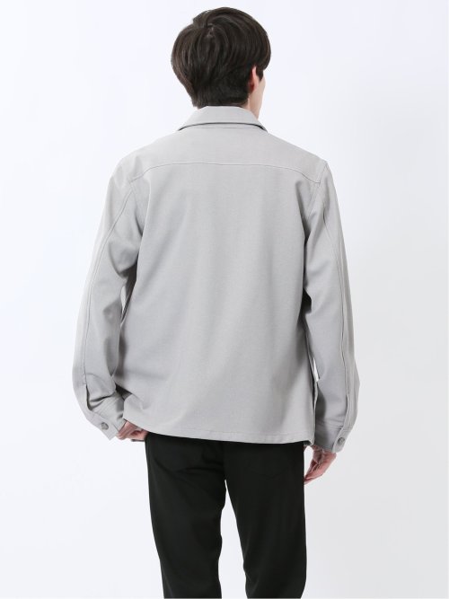 ヘリンボン シャツアウター