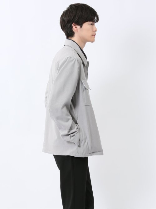 ヘリンボン シャツアウター