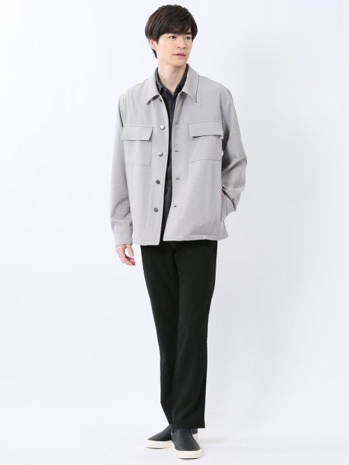 ヘリンボン シャツアウター