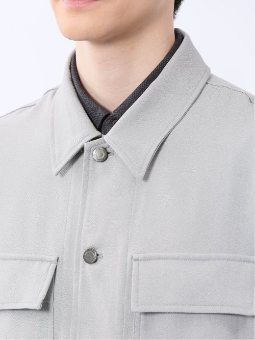 ヘリンボン シャツアウター