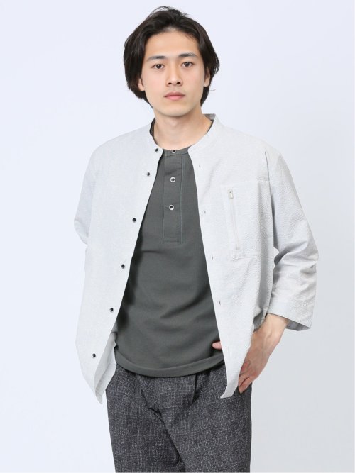 新品　七分袖シャツ　Mサイズ 楽天市場】七分袖 7分 シャツ メンズ オックスフォード ボタン