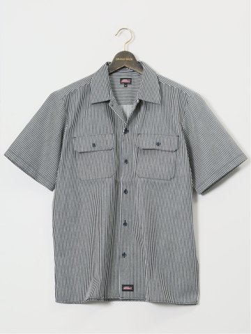 【大きいサイズ】ジュニュイン ディッキーズ/Genuine Dickies 半袖ツイル ワークシャツ