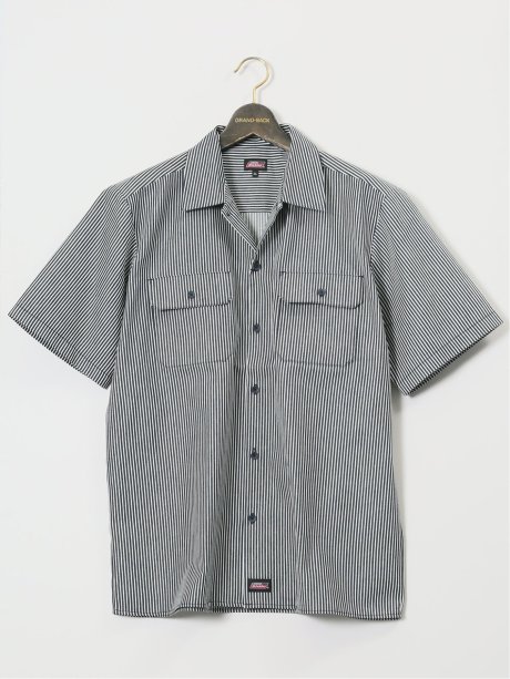 【大きいサイズ】ジュニュイン ディッキーズ/Genuine Dickies 半袖ツイル ワークシャツ