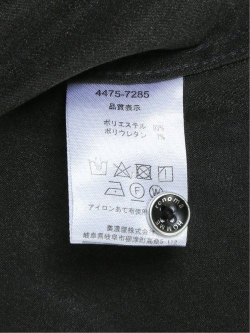 マイクロピーチ レギュラーカラー長袖シャツ