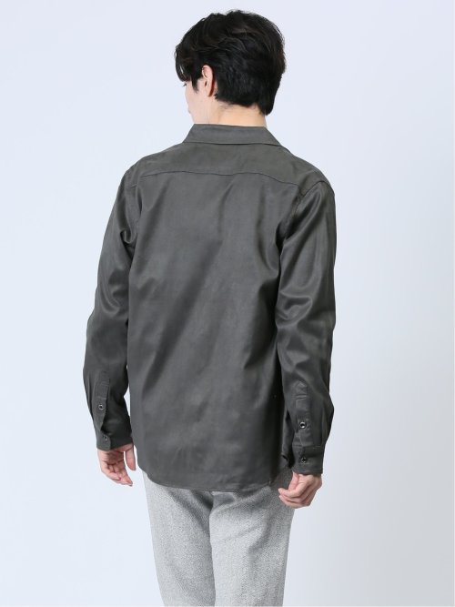 マイクロピーチ レギュラーカラー長袖シャツ