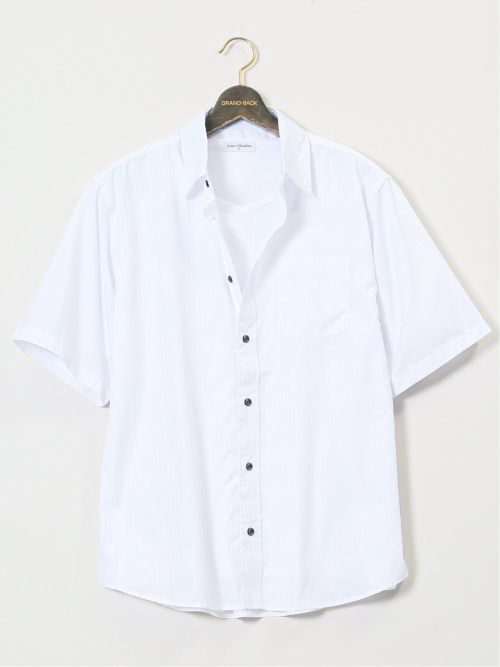 【大きいサイズ】ルイシャブロン/LOUIS CHAVLON 半袖シャツ&半袖Ｔシャツ アンサンブル