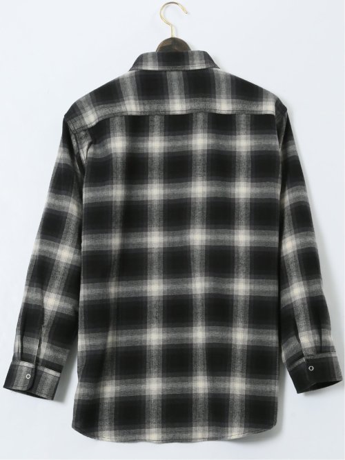 【大きいサイズ】ジュニュイン ディッキーズ/Genuine Dickies 綿混 チェック柄 ワークシャツ