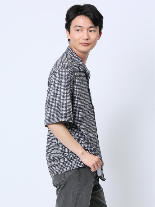 デジタルプリント オープンカラー半袖シャツ