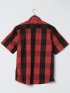 【大きいサイズ】ジュニュイン ディッキーズ/Genuine Dickies ツイルチェック 半袖ワークシャツ